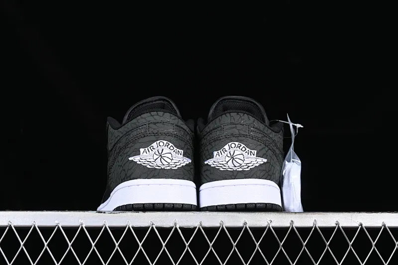 All categories Air Jordan Jordan series basketball shoes Air Jordan 1 Low Z version Air Jordan 1 Low AJ1 Joe 1 all black burst pattern low-top cultural casual sneakers FB9907-001